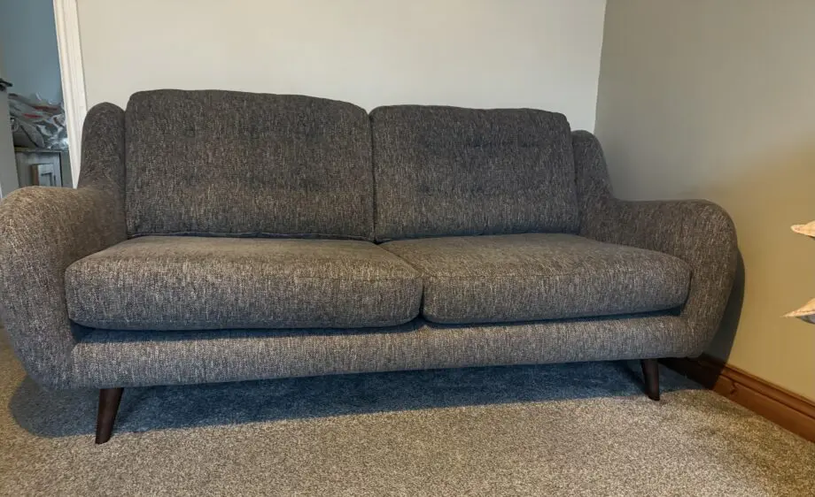 French Connection Camden Grey Settee Sofa - 3 Seater X2