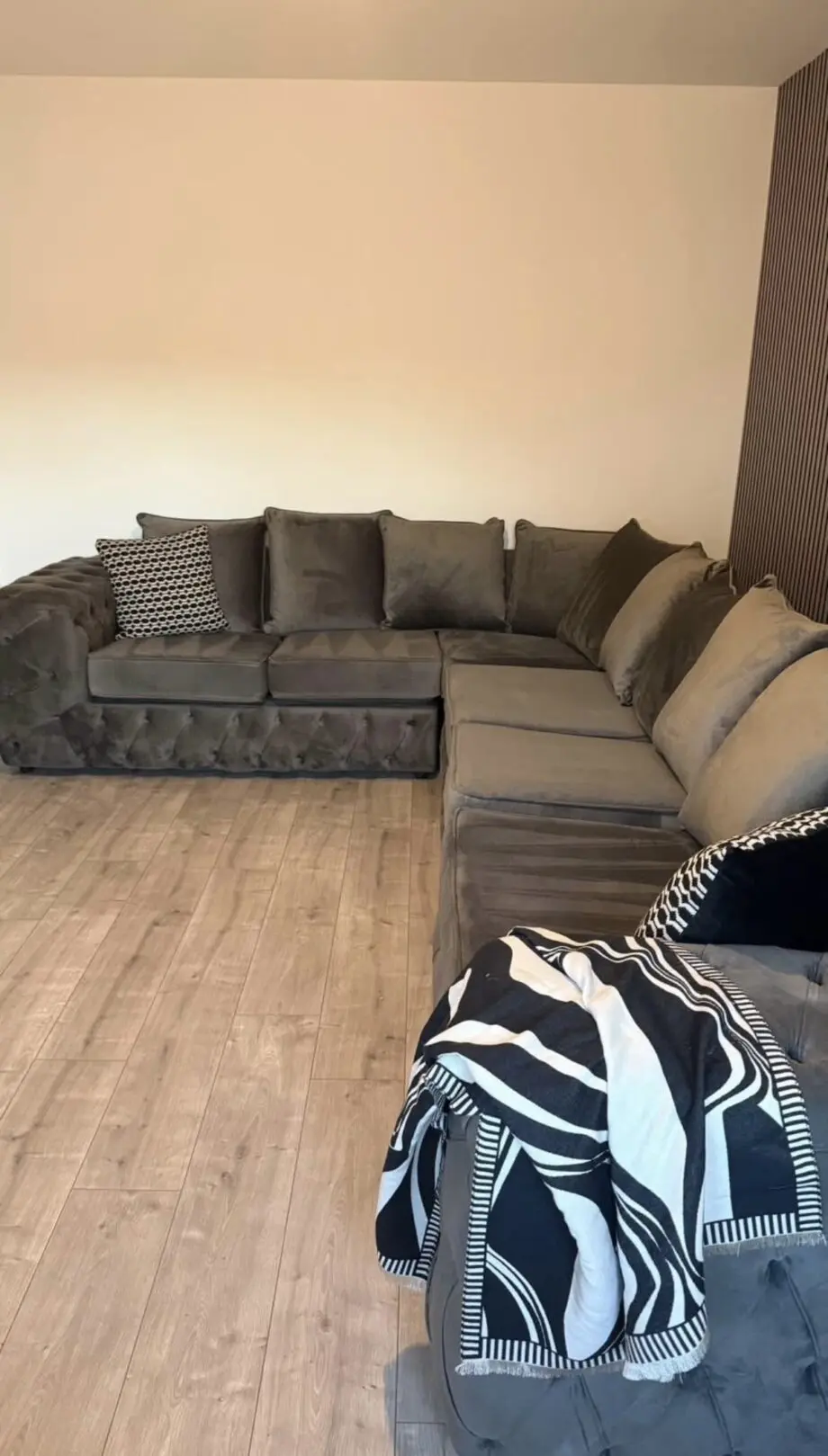 Cube Corner Sofa Scatterback Charcoal Grey