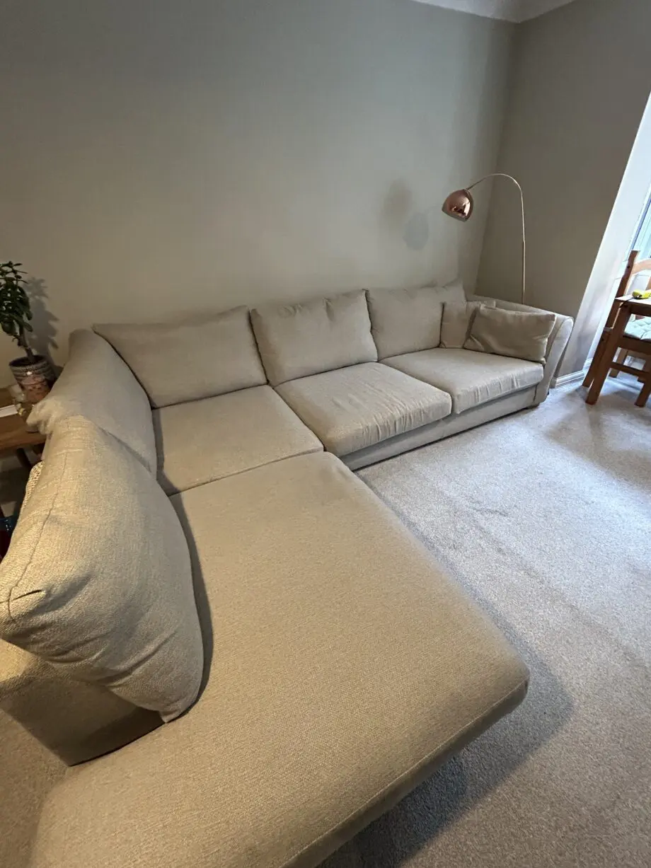 DFS Light Grey L shape Corner Sofa