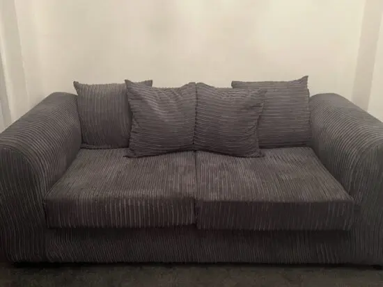 Dylan Fabric 3 Seater Sofa - Grey