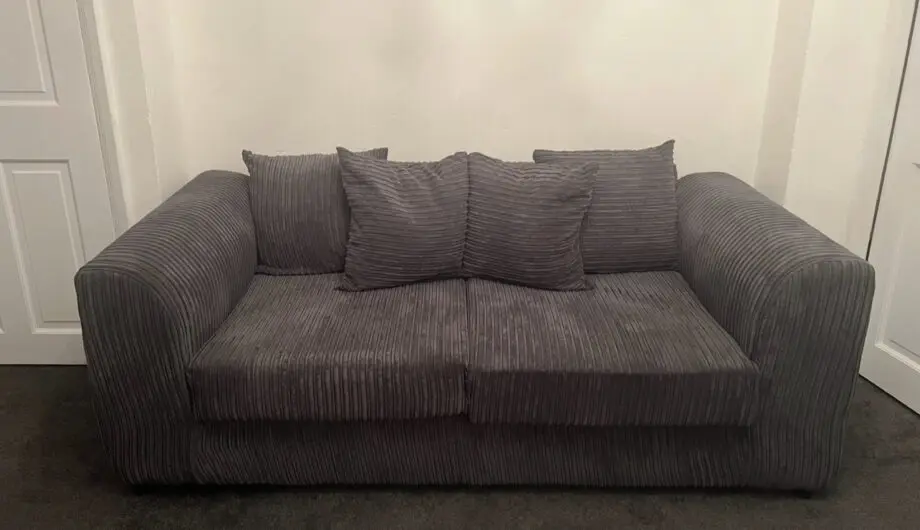 Dylan Fabric 3 Seater Sofa - Grey