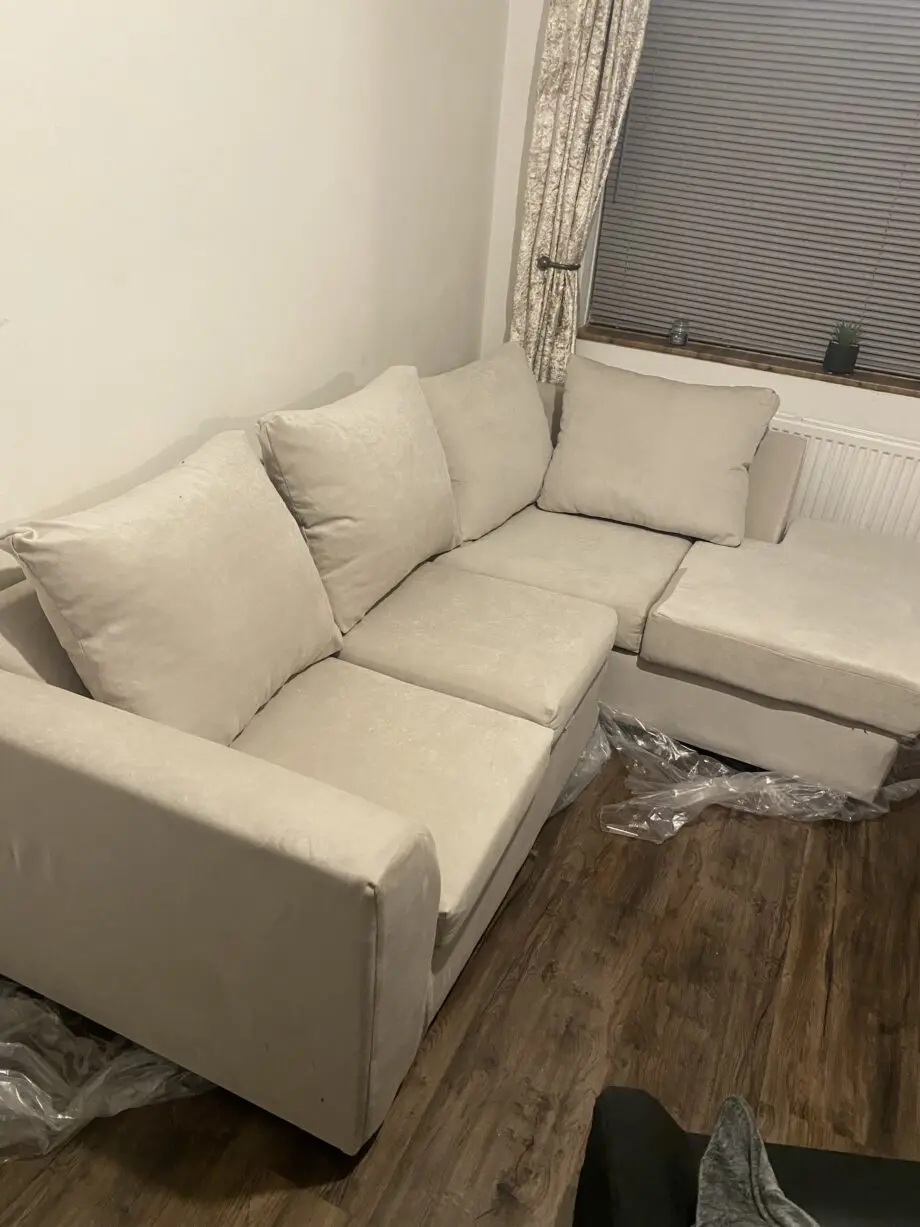 Beige corner sofa brand new L shape