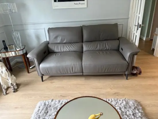 power recliner premium leather 3 seater sofa and a 2 seater premium leather sofa