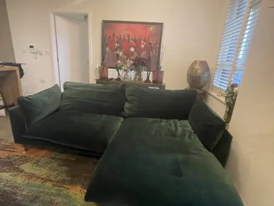 Loaf Green corner chaise sofa