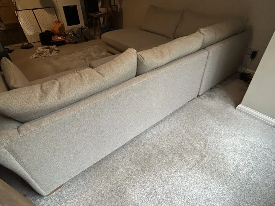 DFS Silver Grey Corner sofa (L shaped)