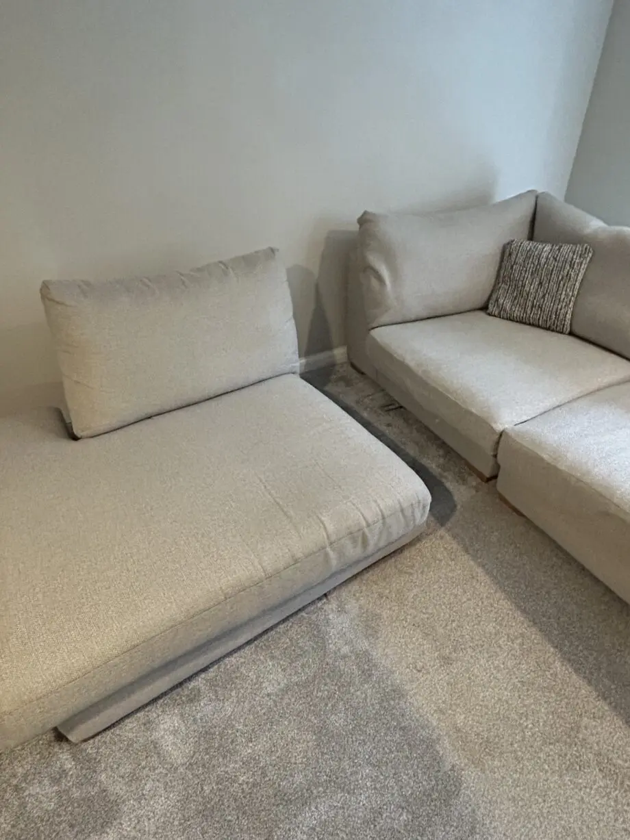 DFS Silver Grey Corner sofa (L shaped)
