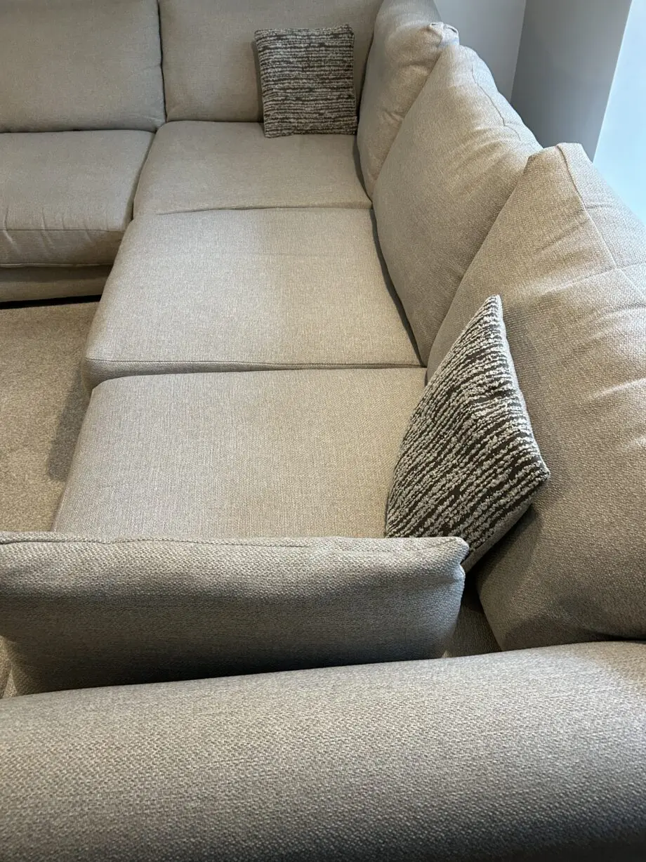 DFS Silver Grey Corner sofa (L shaped)