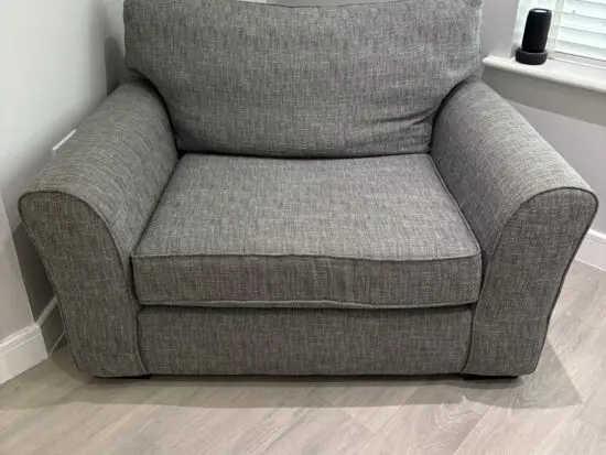 Next Grey Fabric Cuddle Armchair