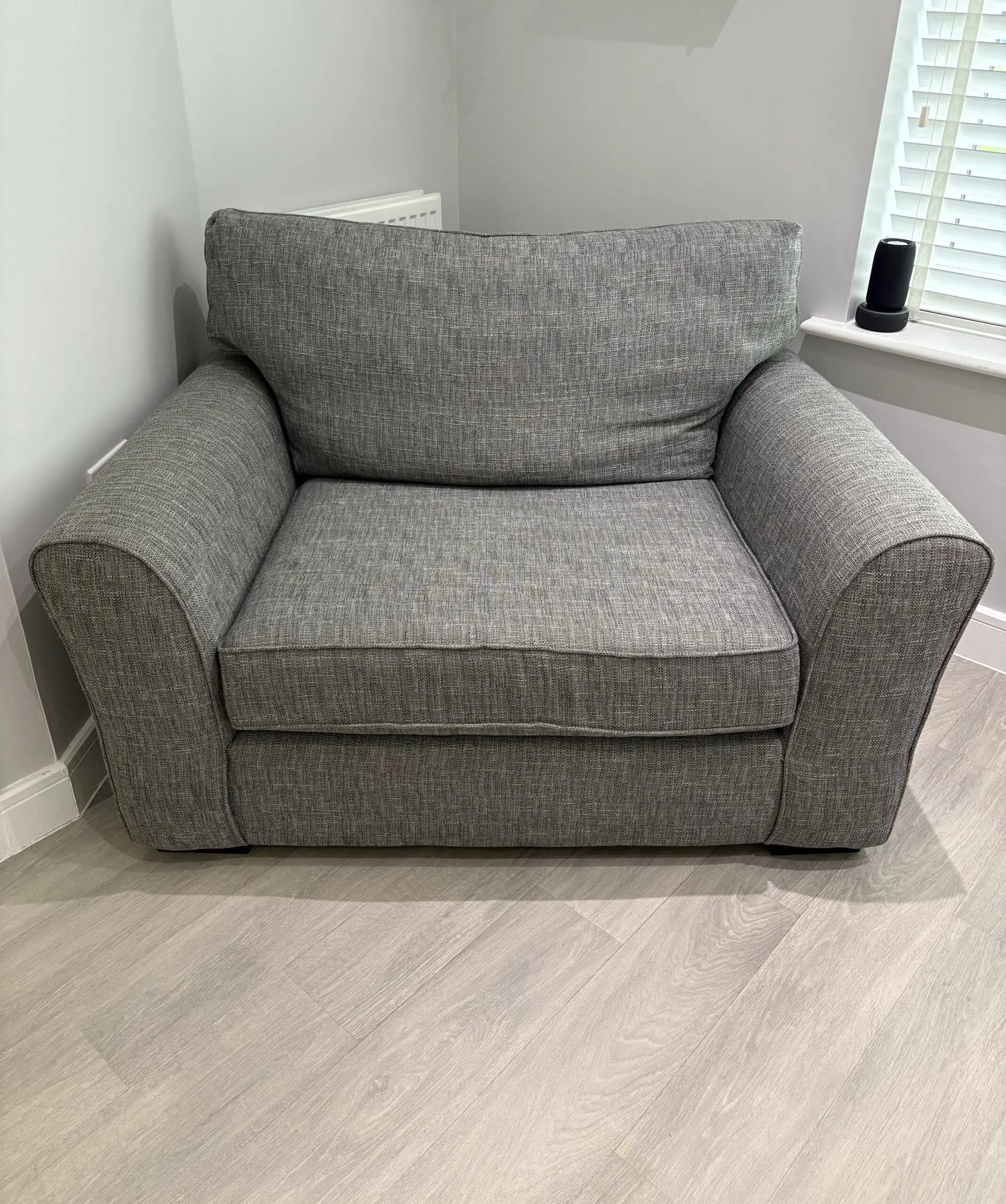 Next Grey Fabric Cuddle Armchair
