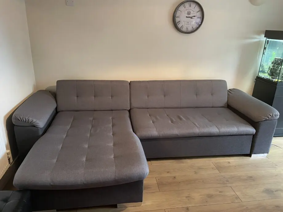 Grey sofa bed