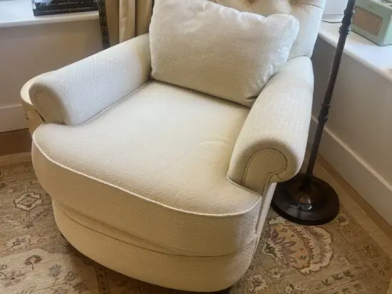 Gorgeous Patterned Yellow Armchair