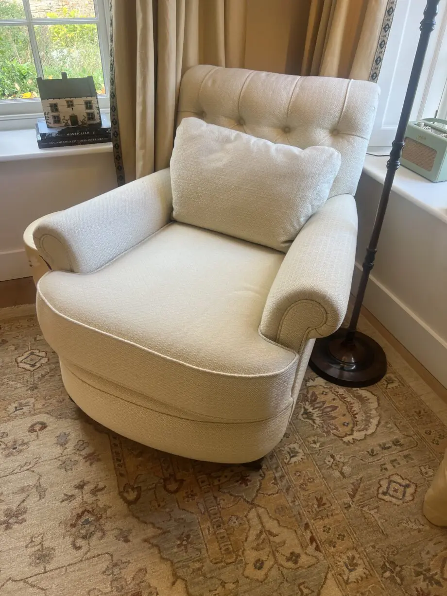 Gorgeous Patterned Yellow Armchair