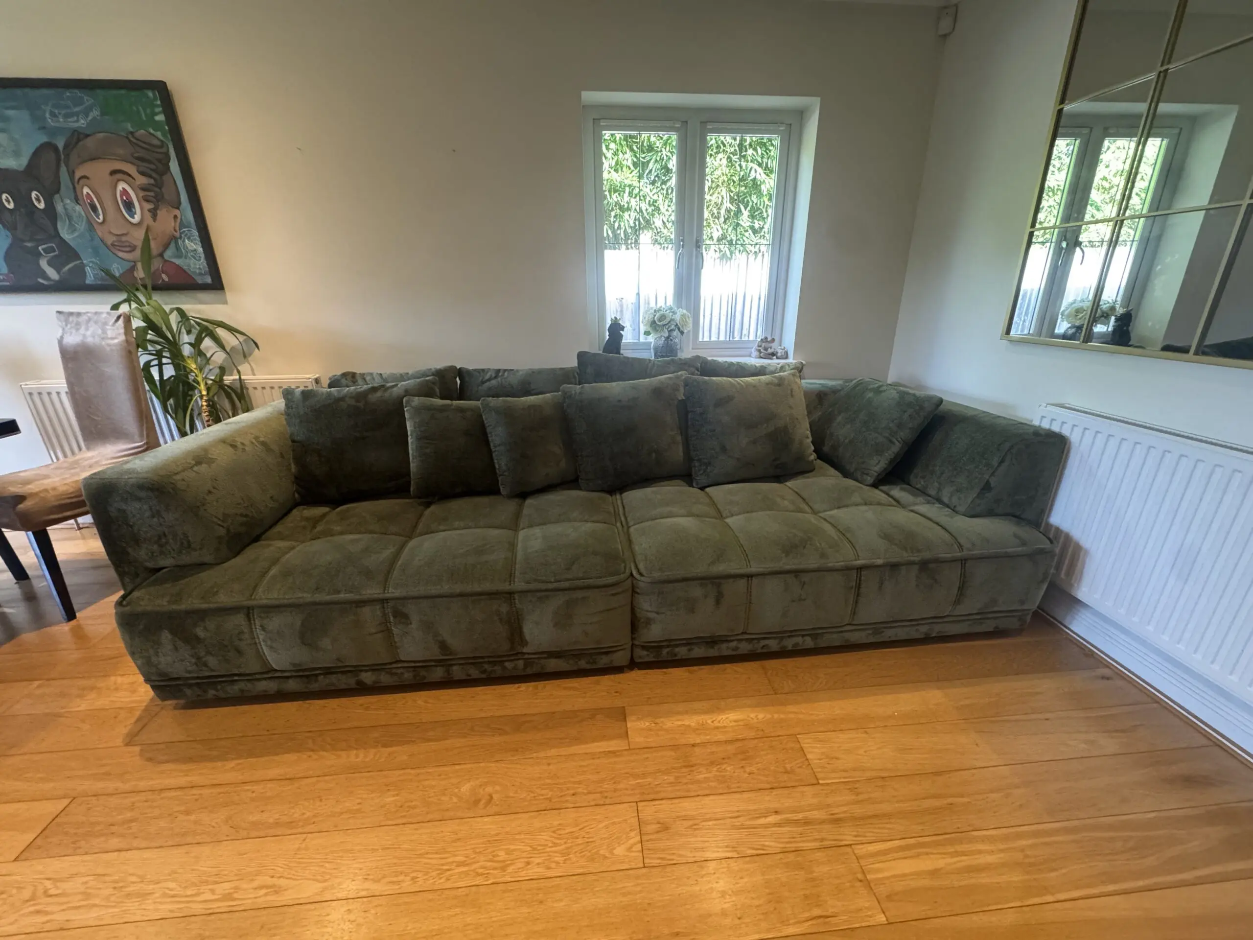 Tignes – Electric Seat Extension Sofa Olive