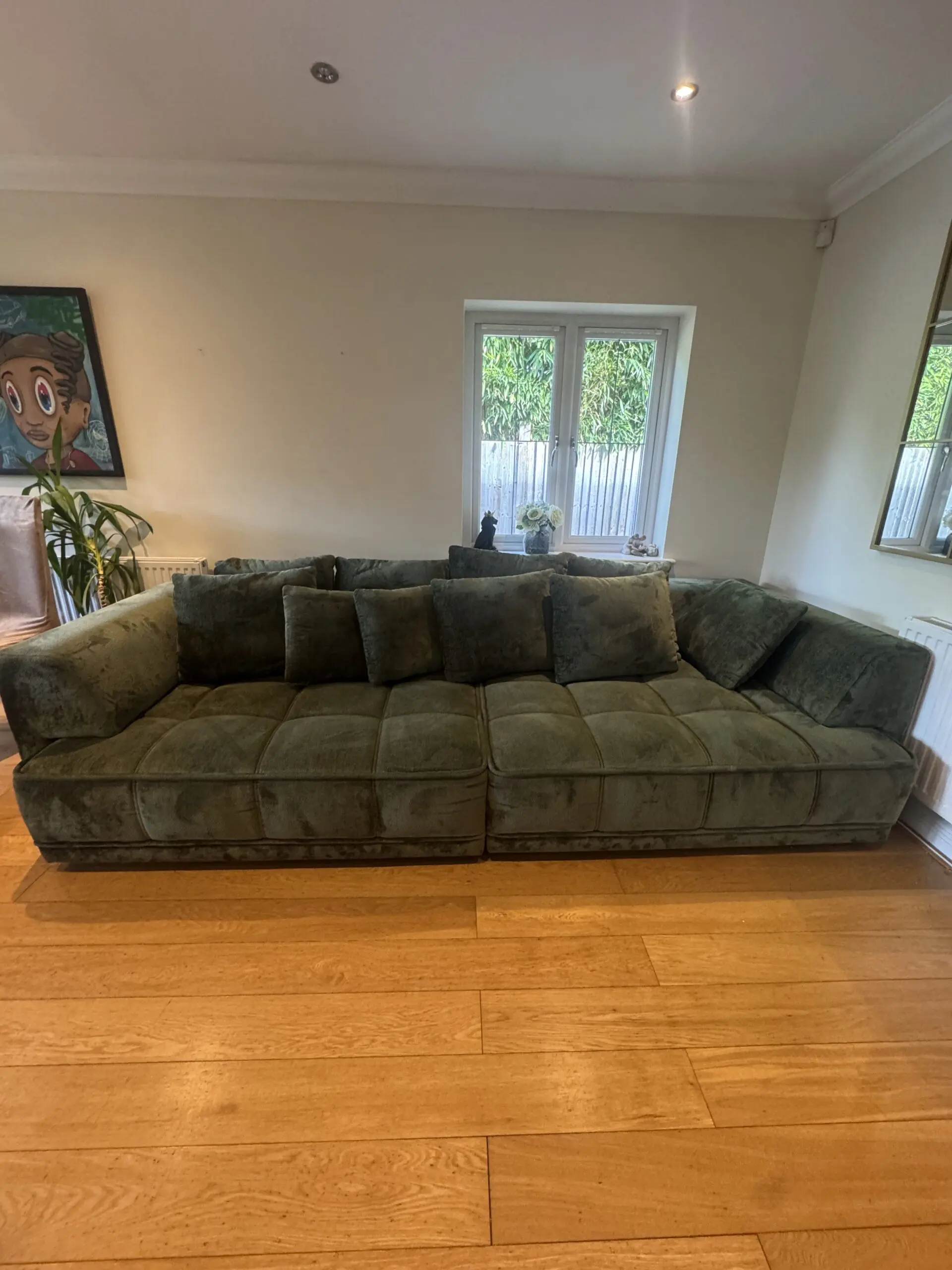 Tignes – Electric Seat Extension Sofa Olive