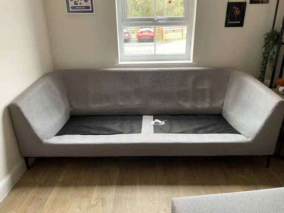 DFS Grey French Connection Chaise Sofa