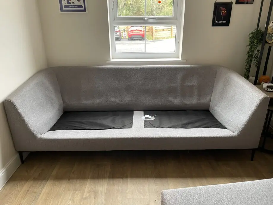 DFS Grey French Connection Chaise Sofa