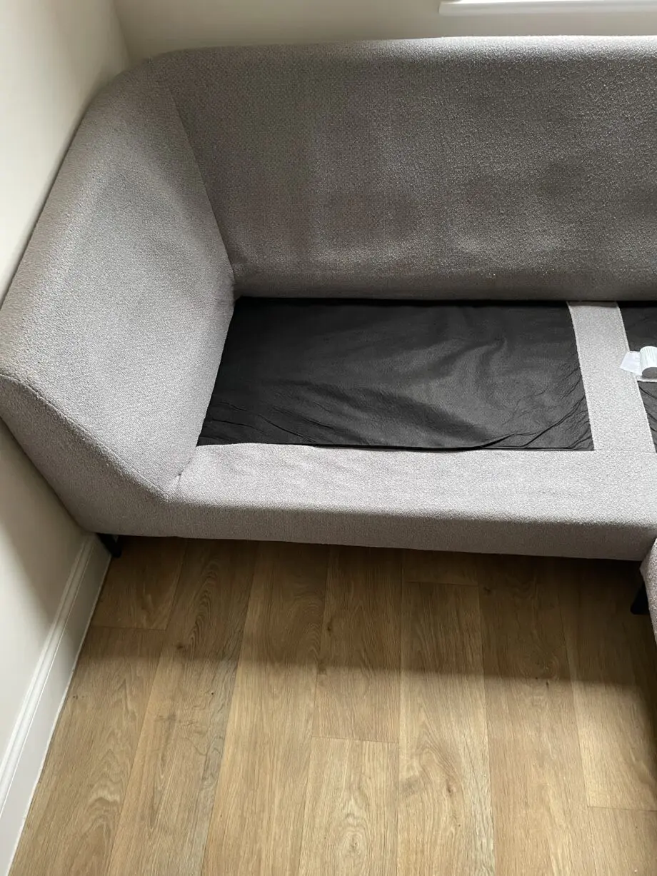 DFS Grey French Connection Chaise Sofa