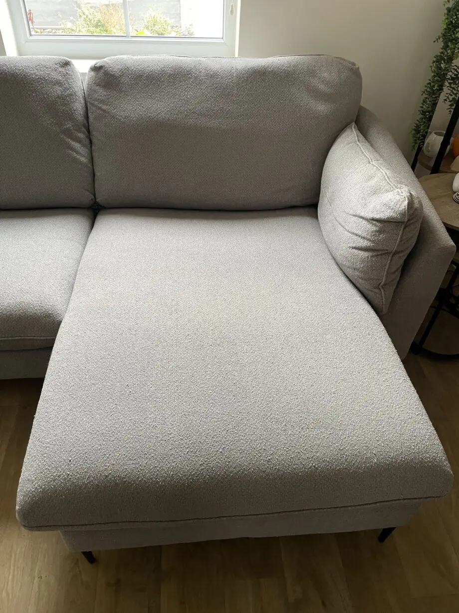 DFS Grey French Connection Chaise Sofa