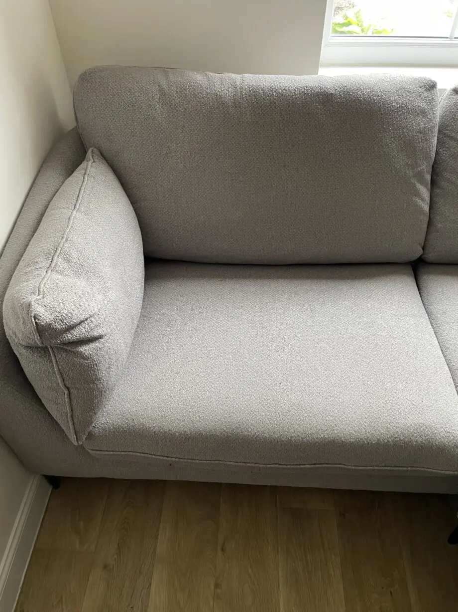 DFS Grey French Connection Chaise Sofa