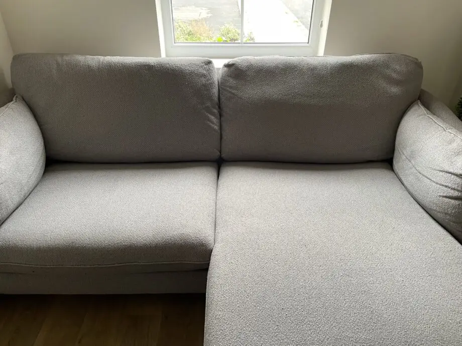 DFS Grey French Connection Chaise Sofa