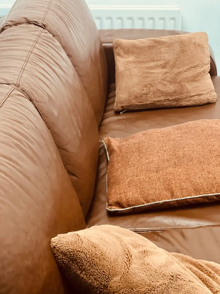 Brown Leather Corner Sofa