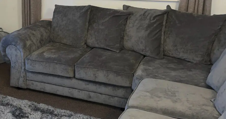 Grey corner sofa