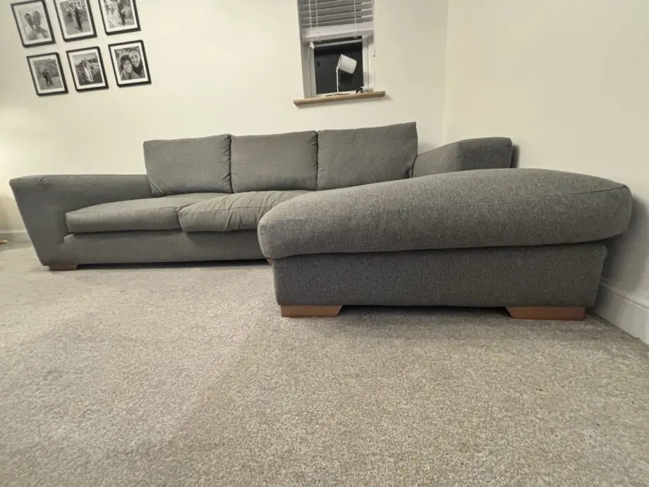 Next Houghton Relaxed Fit Grey, chaise sofa left sided
