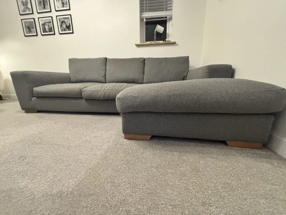 Next Houghton Relaxed Fit Grey, chaise sofa left sided