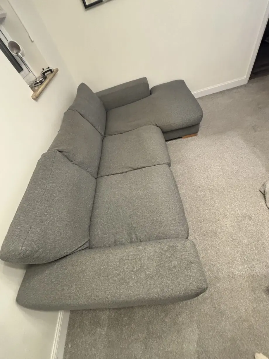 Next Houghton Relaxed Fit Grey, chaise sofa left sided