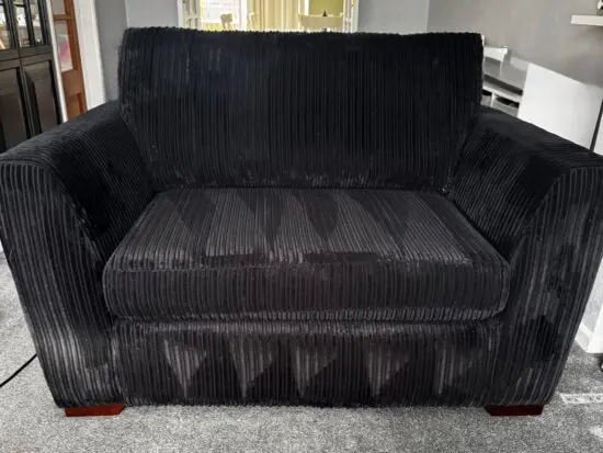 DFS Black Heydon Snuggle Chair