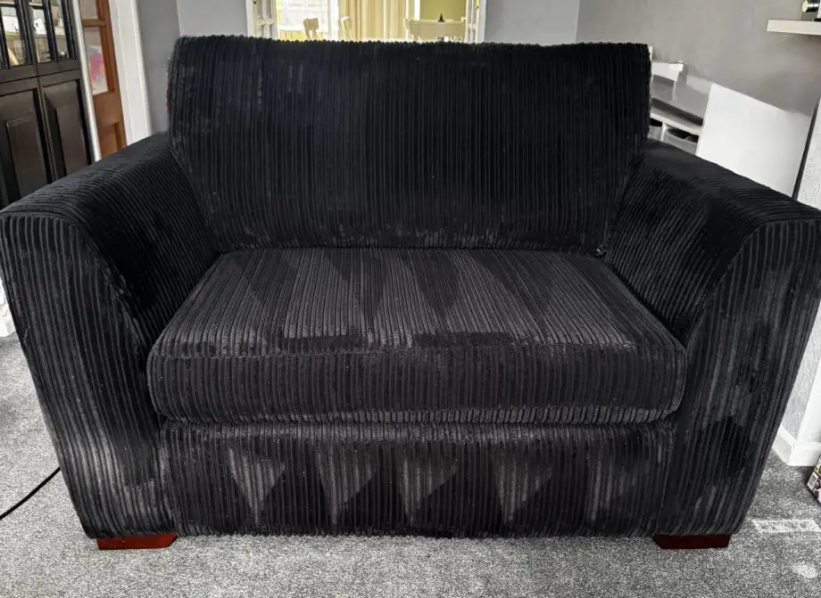 DFS Black Heydon Snuggle Chair