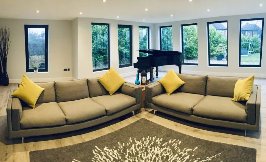 Luxury Italian Calligaris grey sofa set - Really comfortable, cost over £3,000