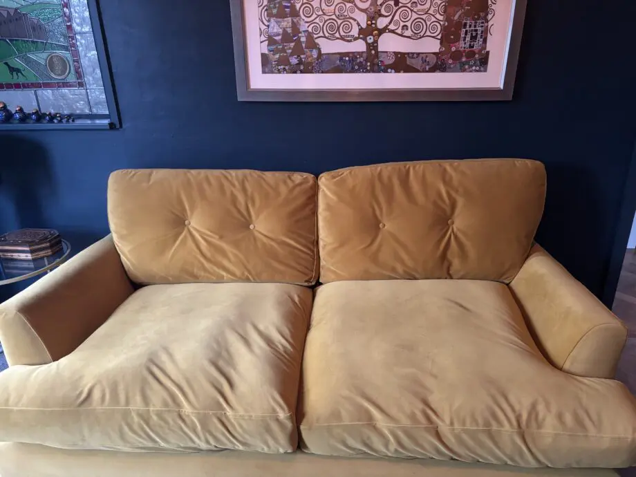 DFS Joules Patterdale 4 Seat velvet sofa