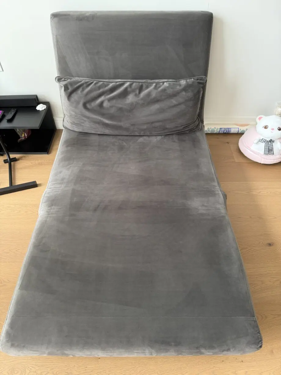 Habitat charcoal velvet sofa bed