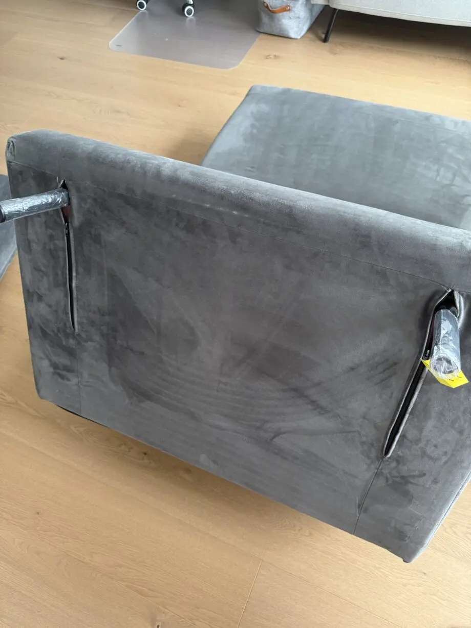 Habitat charcoal velvet sofa bed