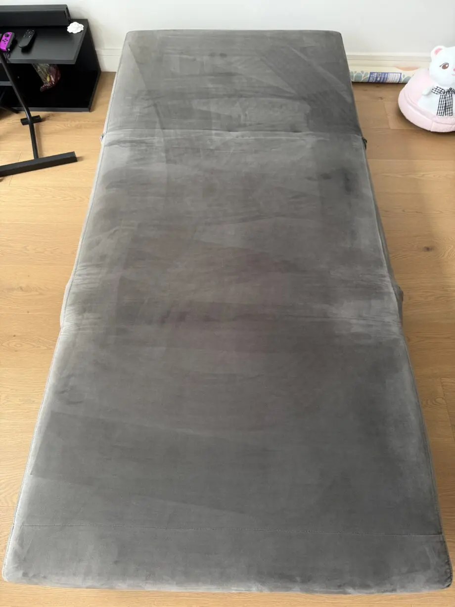 Habitat charcoal velvet sofa bed