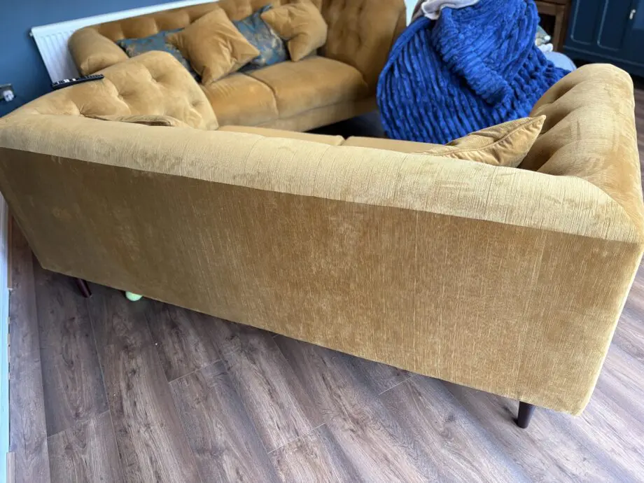 Sofology Bridgerton Fabric 3 Seater and 2 Seater in Nugget Gold