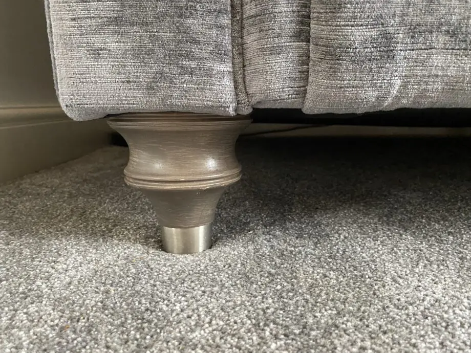 Duresta grey sofa and snuggle chair