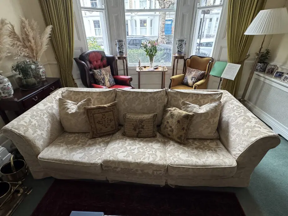 4 seater sofa from John Lewis in cream
