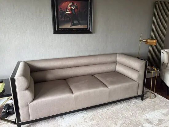 sofa and chair company luxury 3seater sofa in bronze.