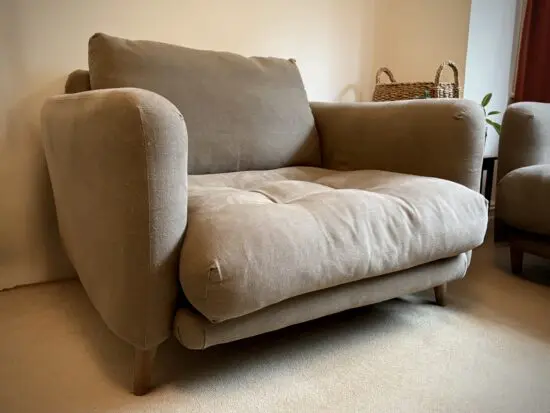 Loaf Banoffee Love Seat, Dusted Cocoa