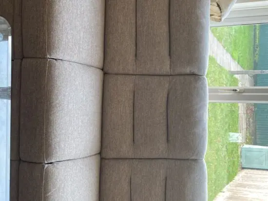 Oak furniture land 3 seater 2 sofas in perfectly new condition in Dorset Beige fabric