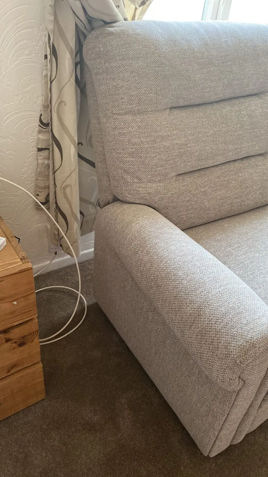 Oak furniture land 3 seater sofas in perfectly new condition in Dorset Beige fabric