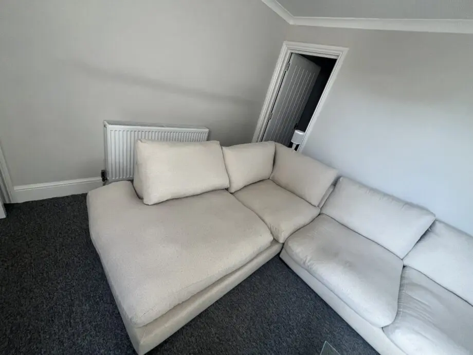 DFS beige corner sofa