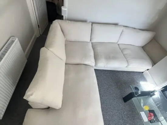DFS beige corner sofa