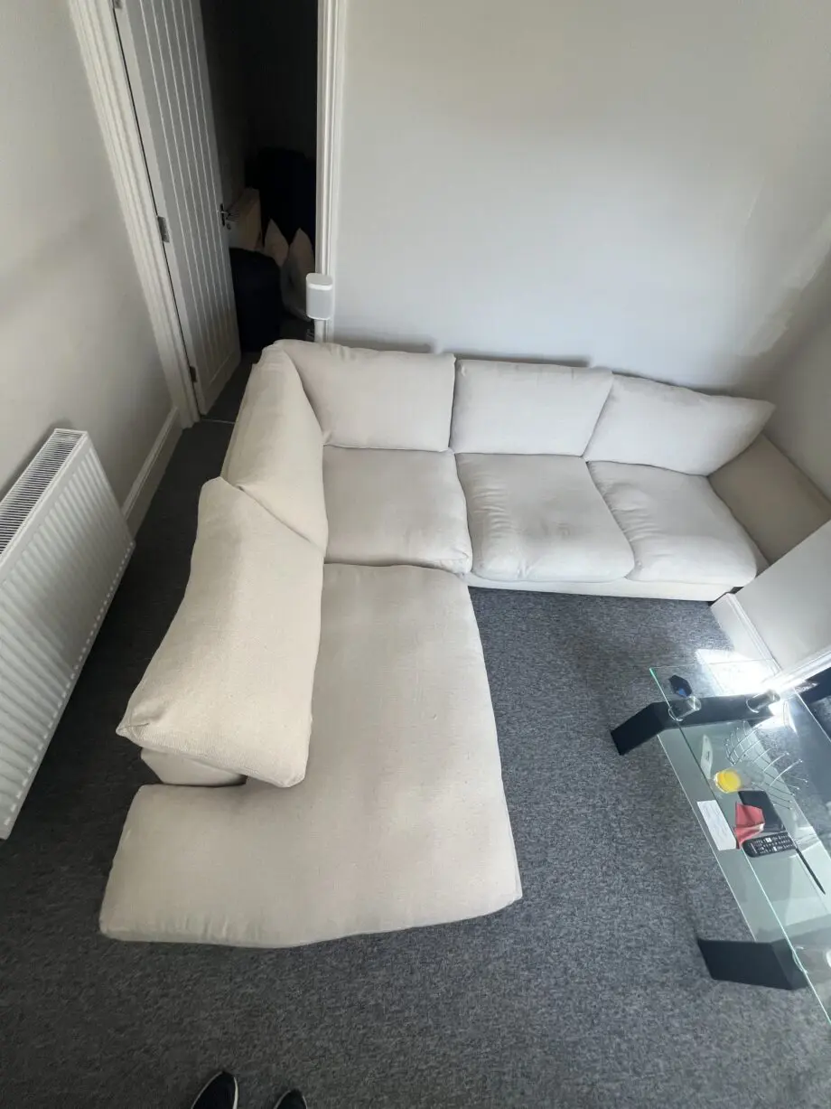 DFS beige corner sofa