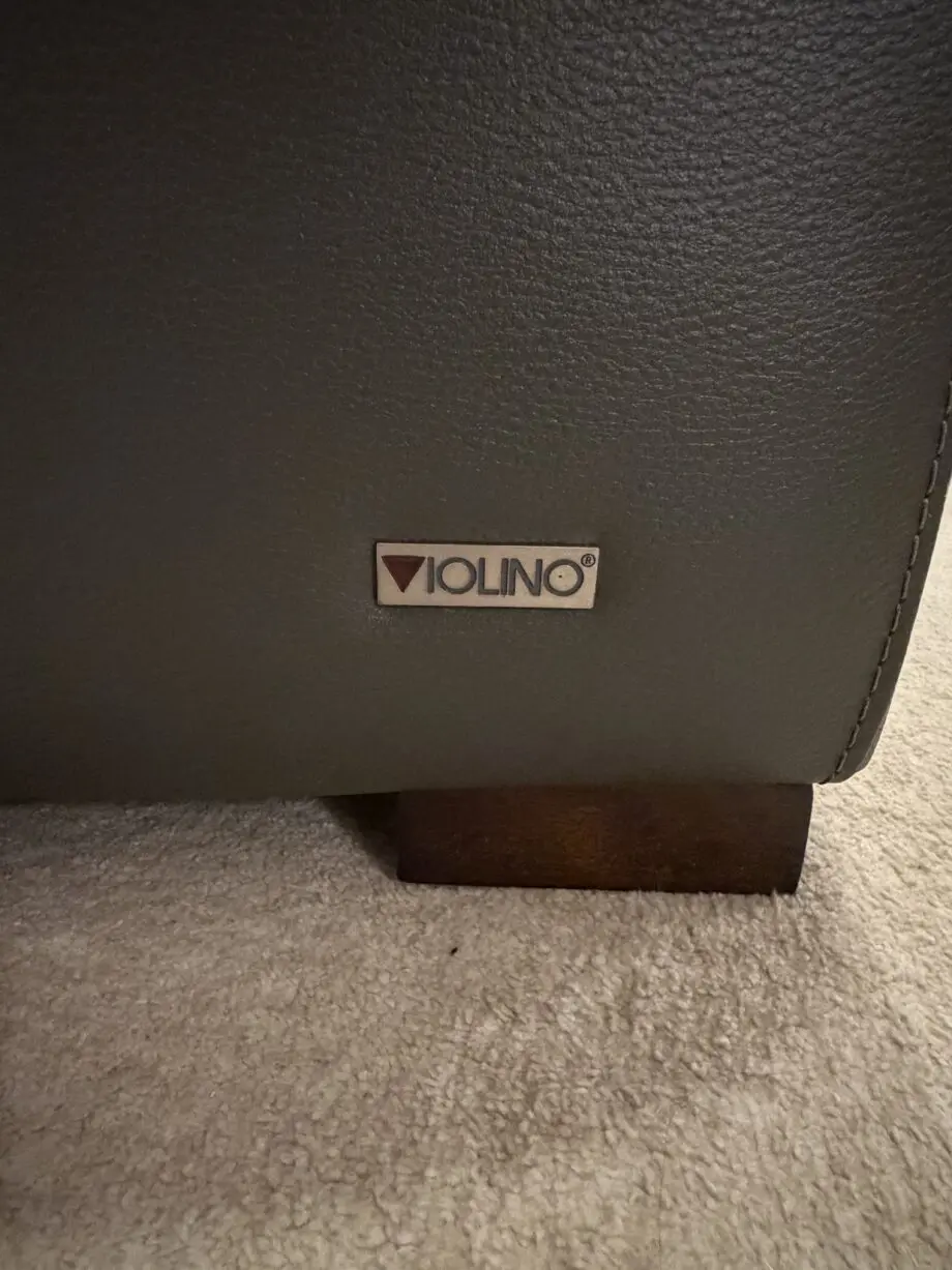 VIOLINO leather grey corna sofa