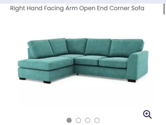 DFS Orka right handed corner sofa