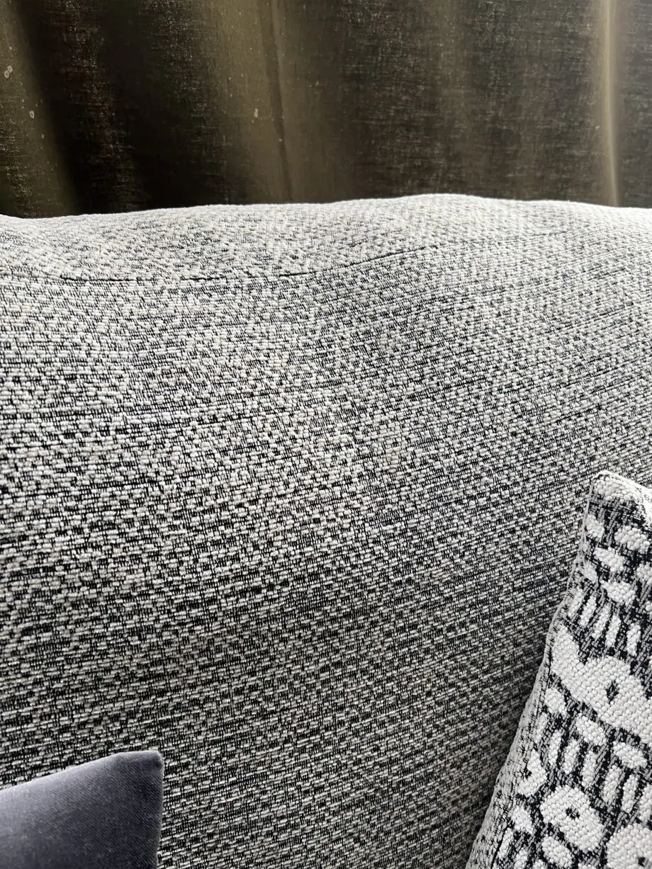 SCS whisper grey and cream chenille sofa set 3 piece