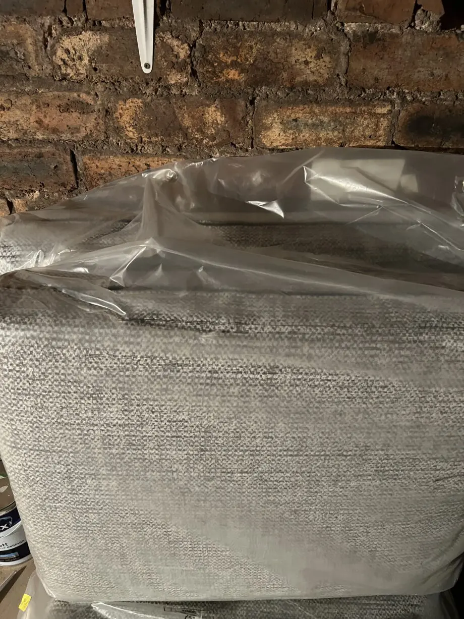 SCS whisper grey and cream chenille sofa set 3 piece